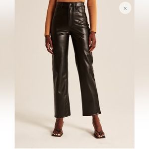 Abercrombie Vegan Leather Ankle Straight
